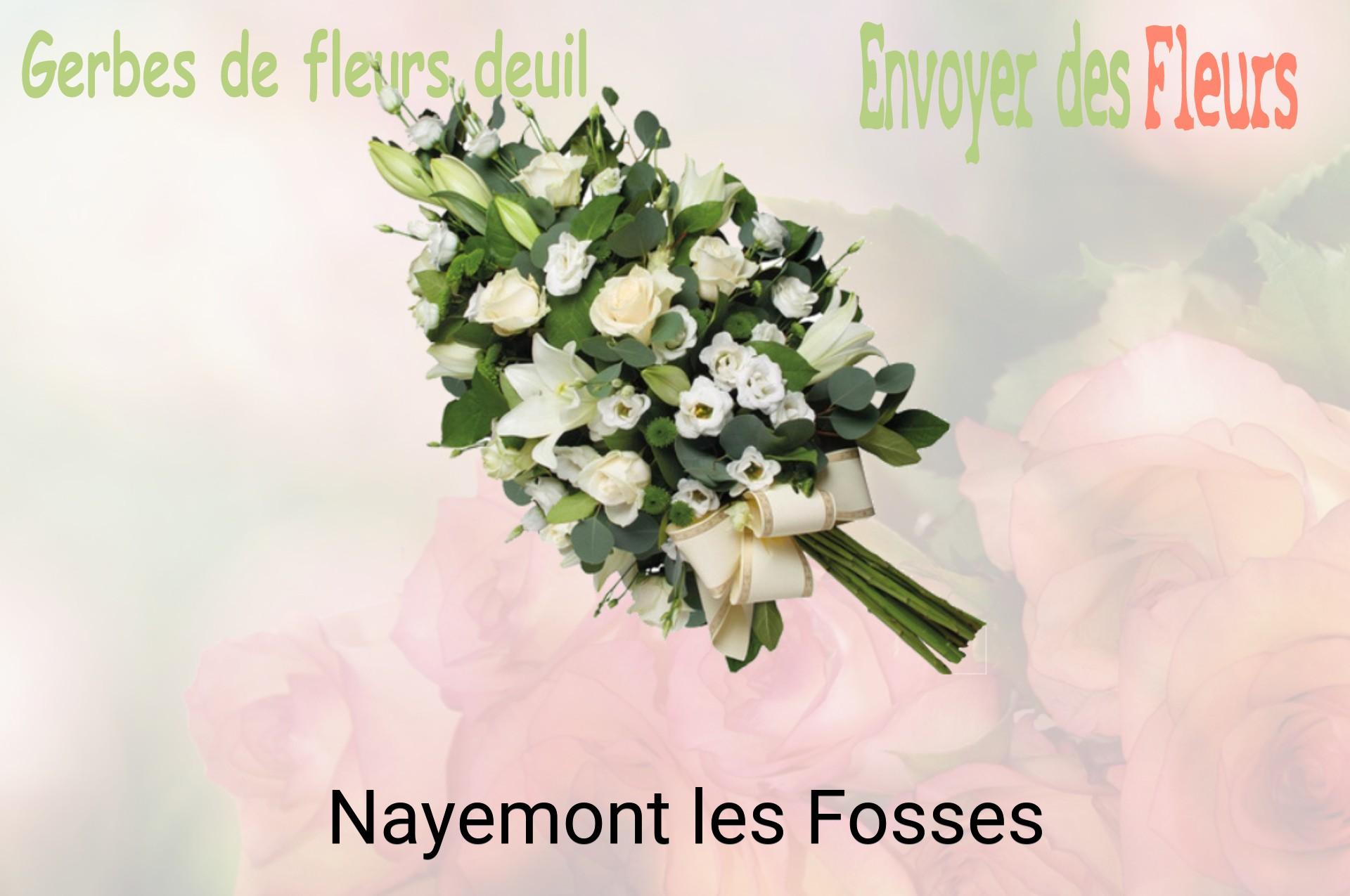 Gerbe de fleurs de deuil livrée à Nayemont-les-Fosses